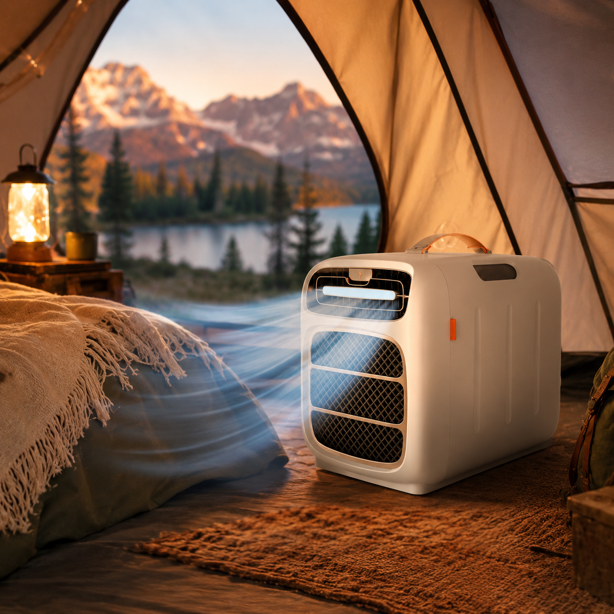 Tragbare Kompressor-Klimaanlage mit Heizfunktion für Zelte & Vans
